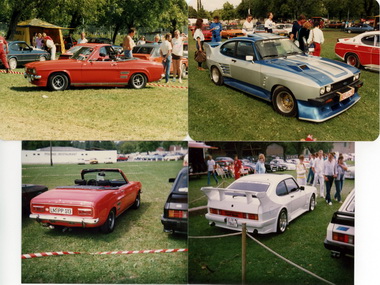 Originale Capri, aber auch viel Umbauten sind vertreten
Des Capri originales, mais aussi beaucoup de transformations sont reprsentes
Original Capri, but also many conversions are represented.